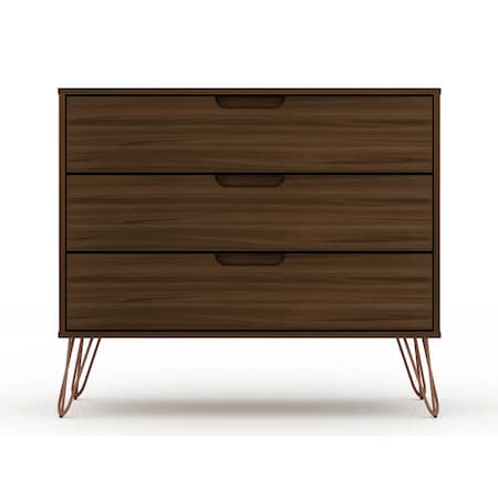 Manhattan Comfort Rockefeller Dresser, Brown 103GMC5